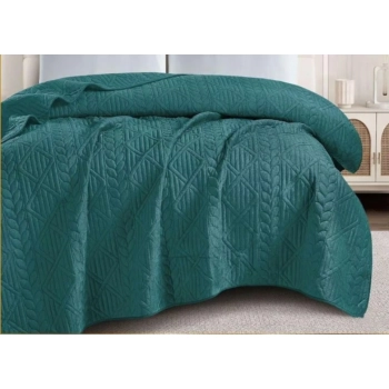 Narzuta 220x240 welurowa morska tłoczona gruba NP05